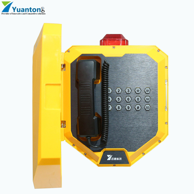 comprar Telefone de prata da prova do vândalo da resistência de corrosão com o monofone material do ABS Fabricação em linha