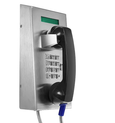 comprar Telefone de prisão de emergência montado na parede, telefone público de aço inoxidável 304 Fabricação em linha