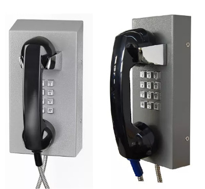 comprar Telefone análogo interno do PSTN, telefone resistente do vândalo da linha de apoio ao cliente dos visitantes do interno Fabricação em linha