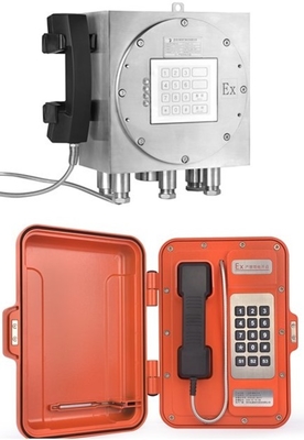 comprar Liga de alumínio e zinco fundição sob pressão telefone à prova de explosão industrial YTEX-10 Fabricação em linha