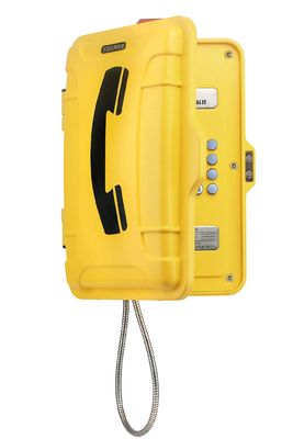 comprar Telefone industrial à prova de intempéries para serviço pesado com campainha de 3W, forte cancelamento de ruído e faixa de temperatura de -40ºC ~ +70ºC Fabricação em linha