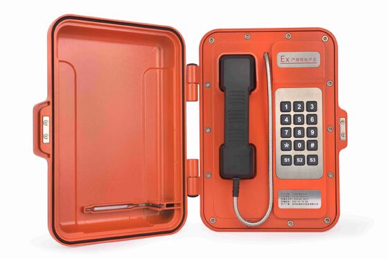 comprar Telefone à Prova de Explosão com Caixa de Liga de Alumínio, Cancelamento de Ruído Forte e Amplificador Embutido de 30W para Áreas Perigosas Fabricação em linha