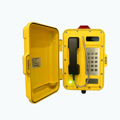 comprar 24VDC ao telefone 65VDC análogo impermeável industrial com câmara de vídeo Fabricação em linha