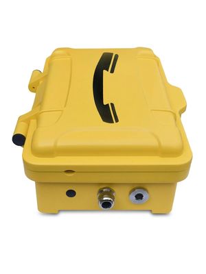 Telefone Industrial para Exterior com Forte Cancelamento de Ruído, Tubo de Cabo Telescópico em Aço Inoxidável e Teclado de Silicone de Grau Industrial